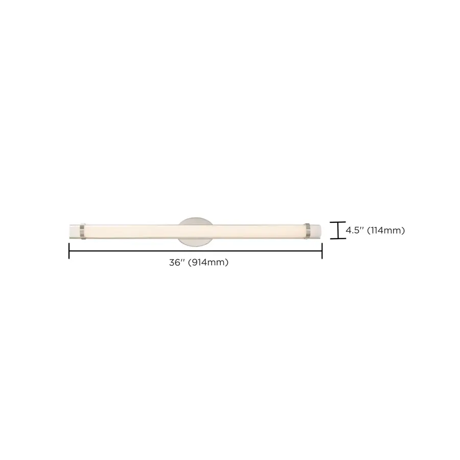 Slice 36" LED Wall Sconce in Polished Nickel - Image 3