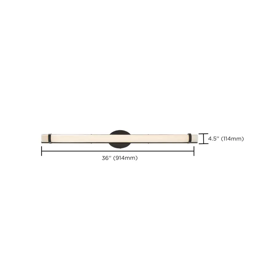Slice 36" LED Wall Sconce in Aged Bronze - Image 3