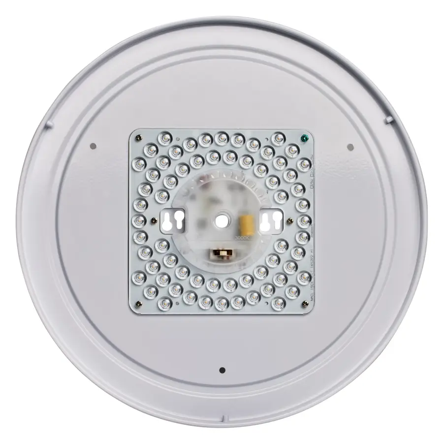 15" Fabric Drum LED Flush Mount - Beige - Image 7