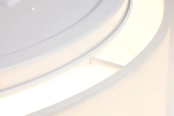 15" White Fabric Drum LED Flush Mount with CCT Selectable - Image 11