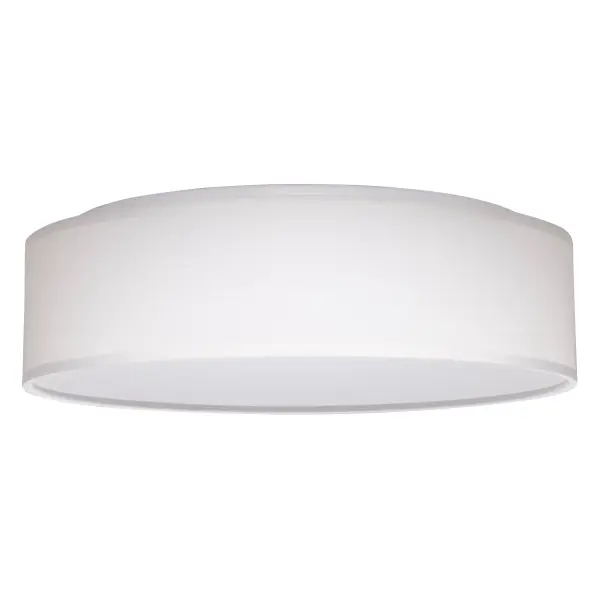 15" White Fabric Drum LED Flush Mount with CCT Selectable - Image 3