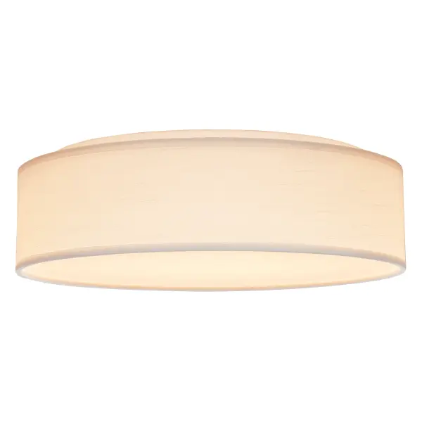 15" White Fabric Drum LED Flush Mount with CCT Selectable - Image 4