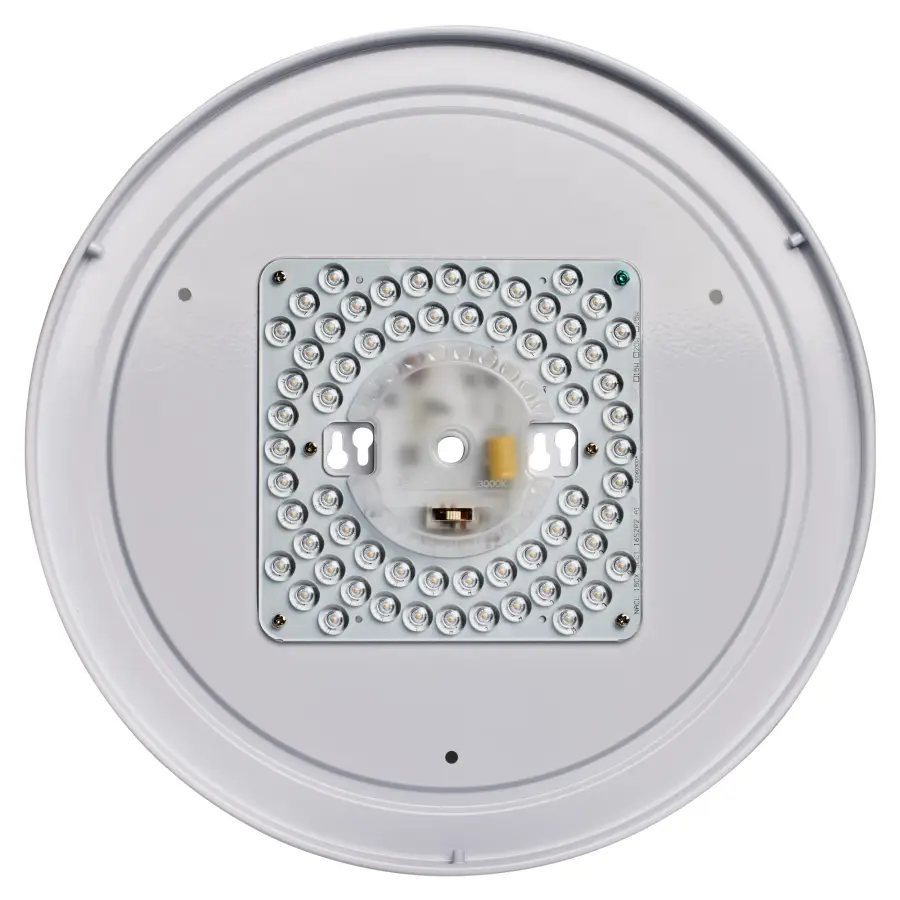 15" White Fabric Drum LED Flush Mount with CCT Selectable - Image 7
