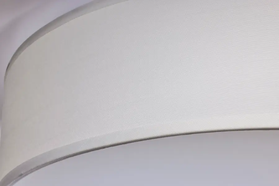 15" White Fabric Drum LED Flush Mount with CCT Selectable - Image 9