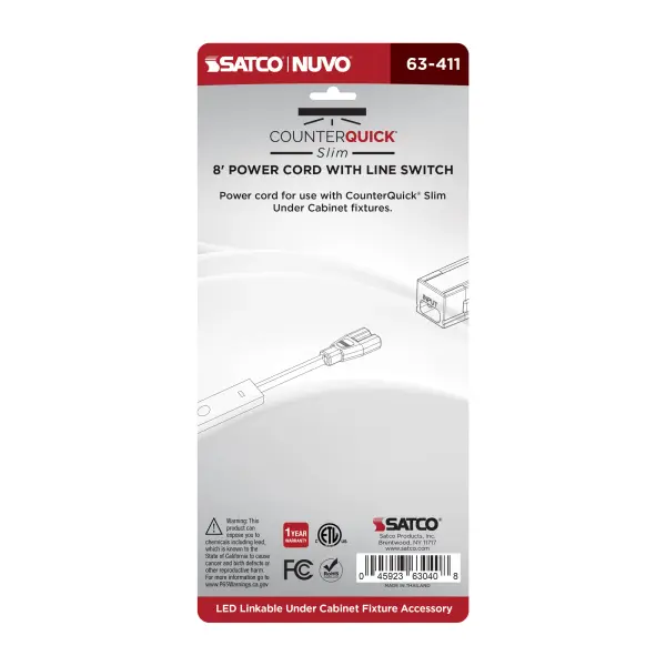8-Foot Power Cord with Line Switch - Image 3