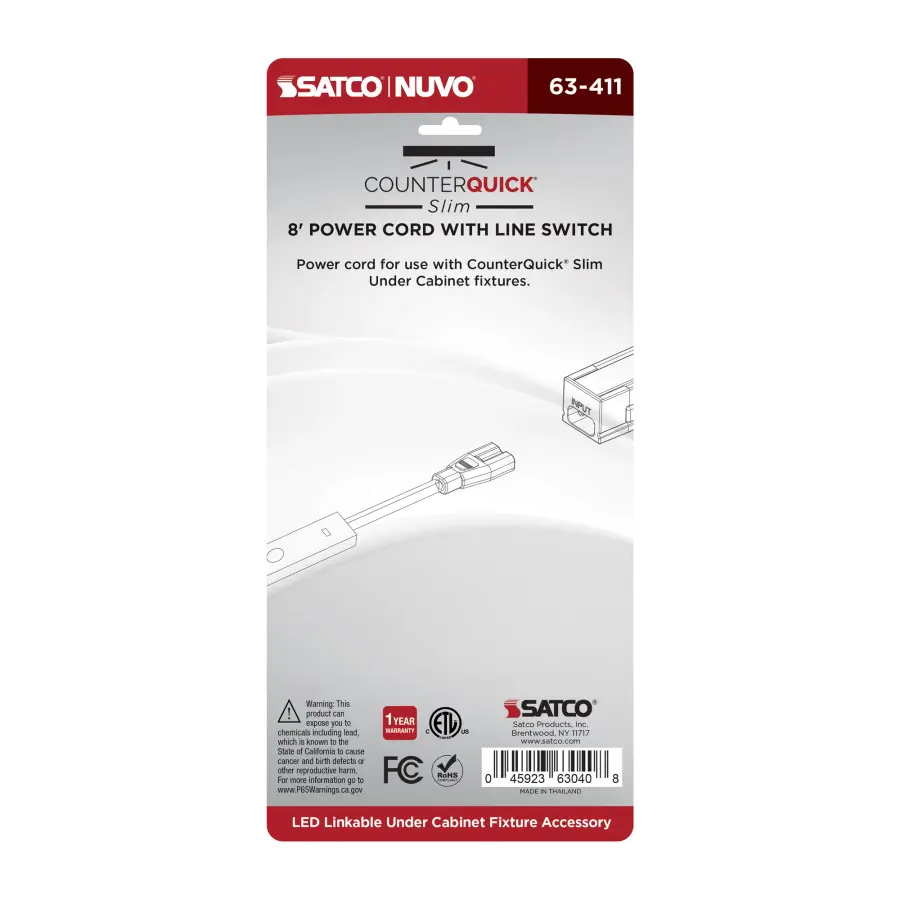 8-Foot Power Cord with Line Switch - Image 3