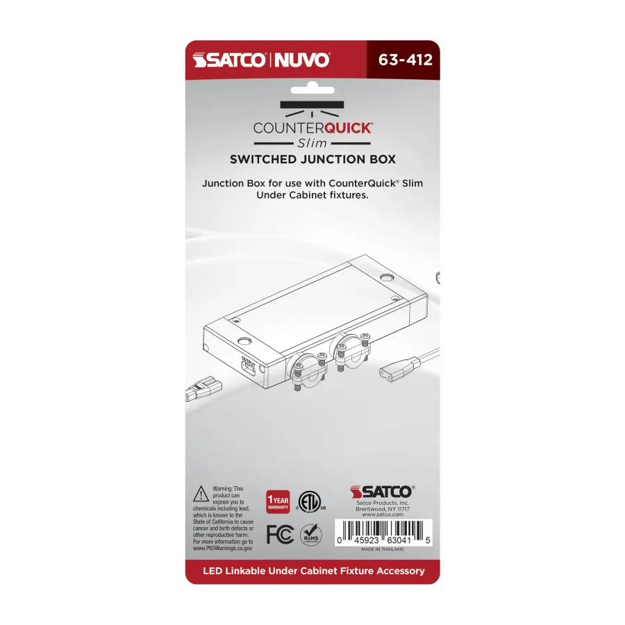 CounterQuick Slim Junction Box with Switch - Image 3