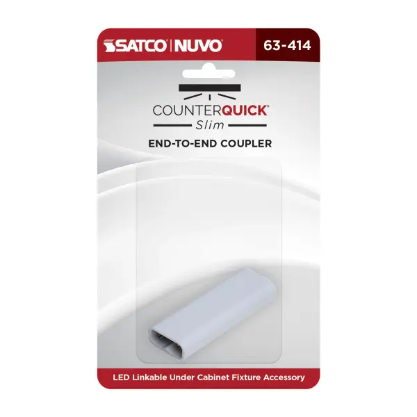 CounterQuick Slim End-to-End Coupler in White - Image 3