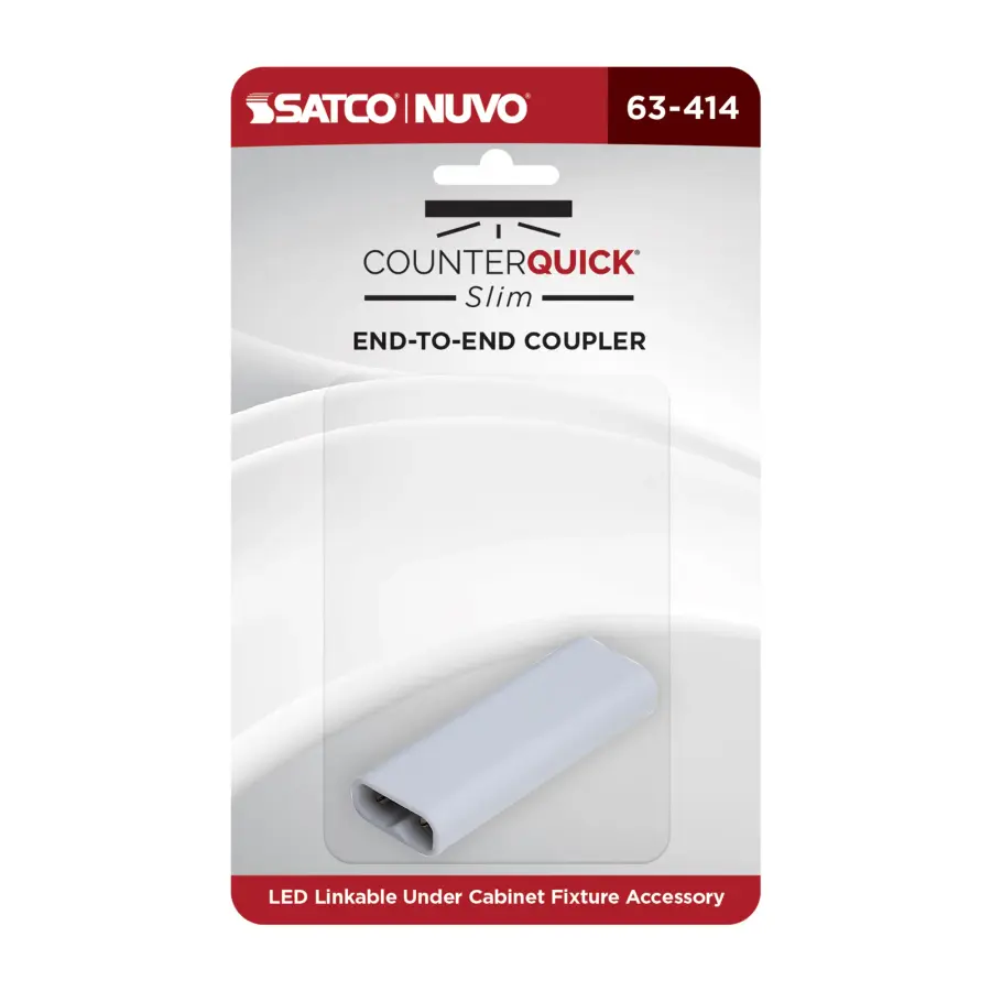 CounterQuick Slim End-to-End Coupler in White - Image 3