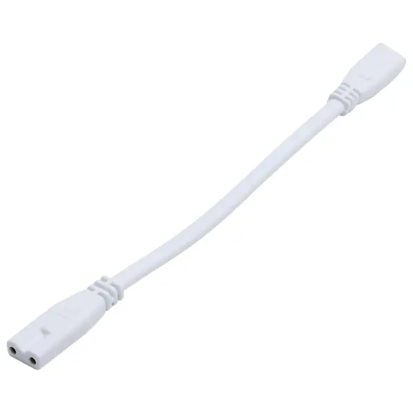 This compact connecting cable enables flexible layout customization for CounterQuick Slim under cabinet lighting systems. The 6-inch length provides just enough reach to bridge gaps while maintaining a clean, professional installation.