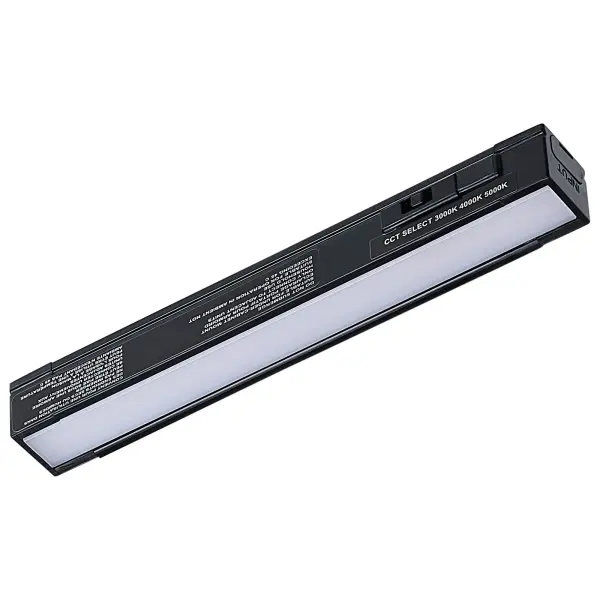 The CounterQuick Slim delivers versatile under-cabinet illumination in a sleek 6-inch profile. With selectable color temperatures (3000K/4000K/5000K), it adapts from warm ambient to bright task lighting, perfect for kitchens and workspaces.