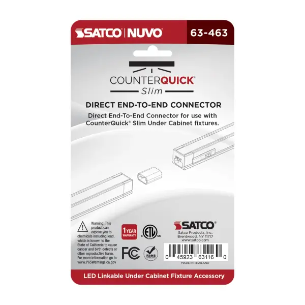 CounterQuick Slim End-to-End Direct Connector - Black (2-Pack) - Image 4