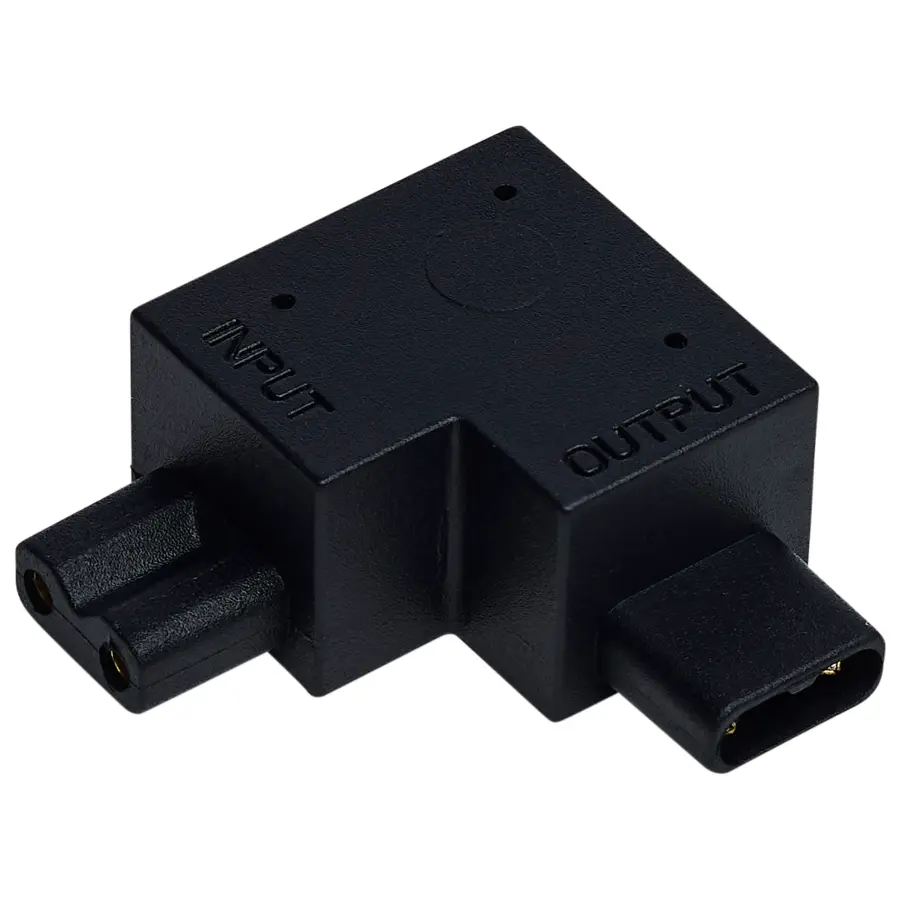CounterQuick Slim L-Connector - Right Angle Black - Image 1