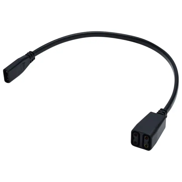 This cable splitter transforms a single power source into dual outputs, enabling creative under cabinet lighting configurations. Perfect for expanding CounterQuick Slim installations without additional power points.