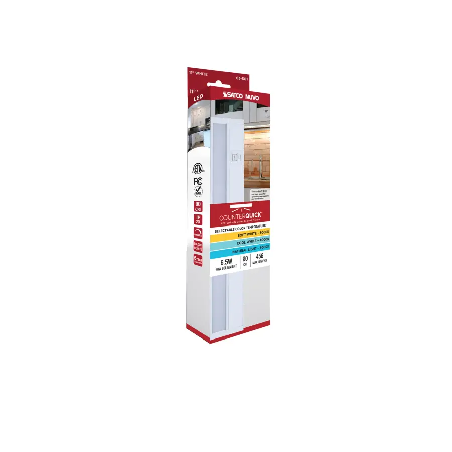 11" LED Under Cabinet Light - White - Image 16