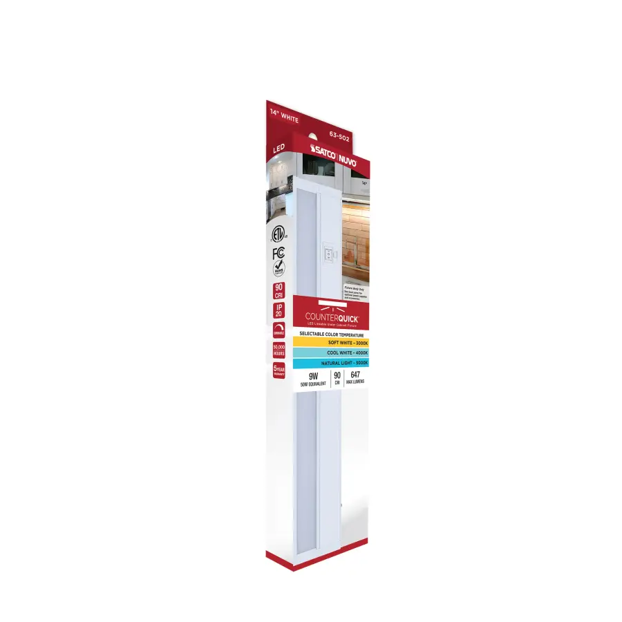 14" LED Under Cabinet Light - White - Image 16
