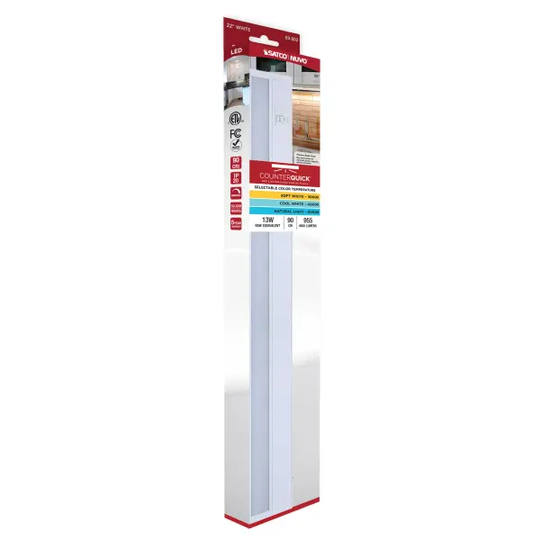 22" LED Under Cabinet Light - White Finish - Image 17