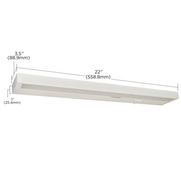 22" LED Under Cabinet Light - White Finish - Image 18