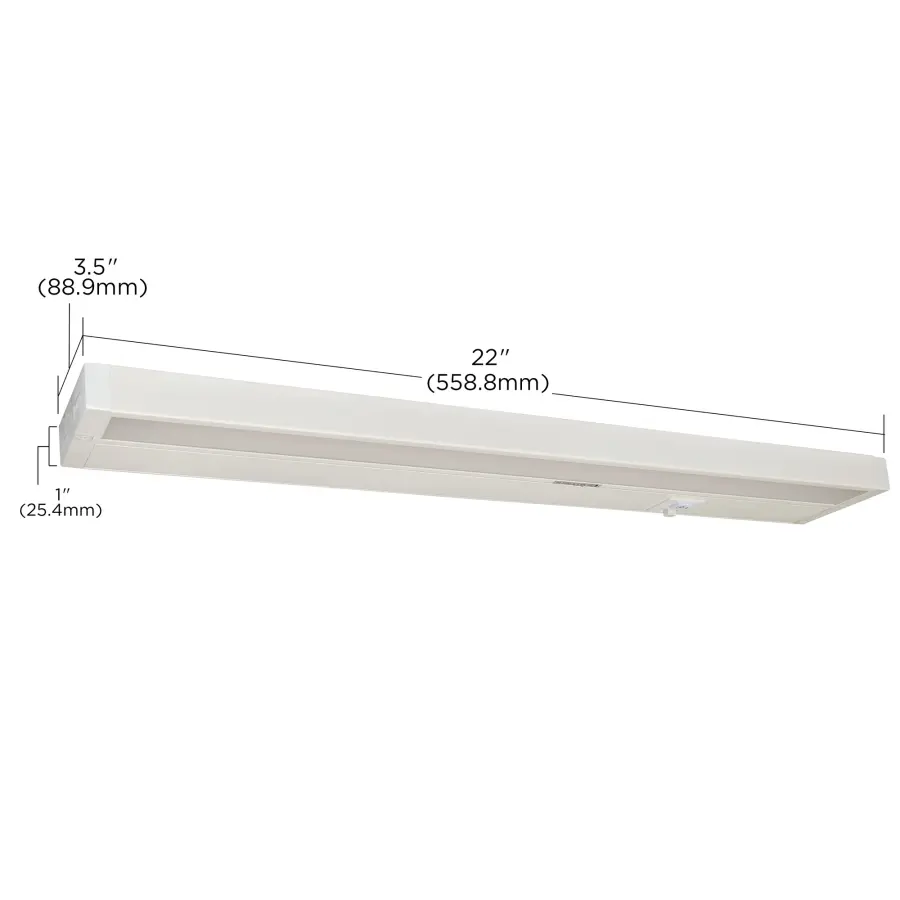 22" LED Under Cabinet Light - White Finish - Image 18