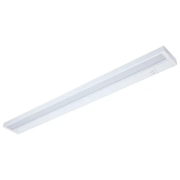 This 34-inch LED under cabinet light offers professional-grade task lighting with selectable color temperature at the switch. Easy installation with multiple mounting options and maintenance-free LED technology.