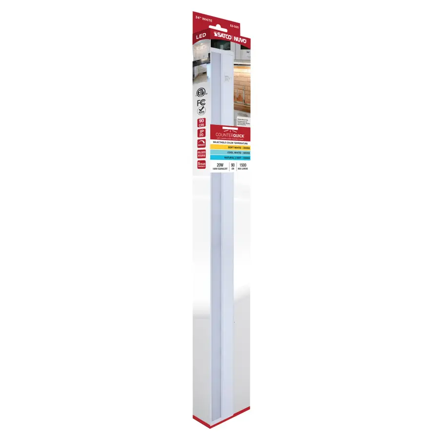 34" LED Under Cabinet Light with Selectable Color Temperature - Image 15