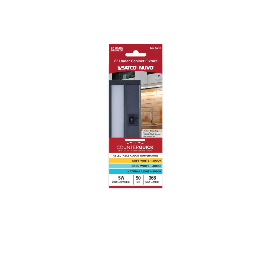 8-Inch LED Under Cabinet Light - Selectable CCT - Image 7