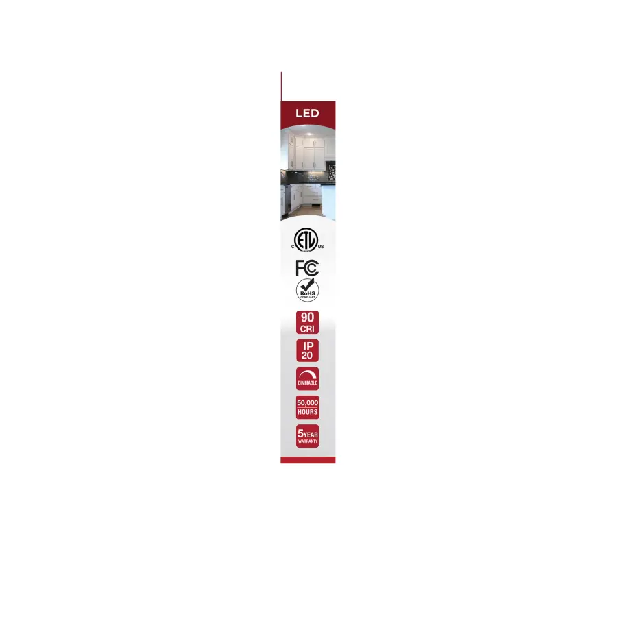 8-Inch LED Under Cabinet Light - Selectable CCT - Image 9
