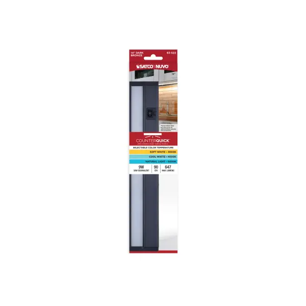 14-Inch LED Under Cabinet Light - Dark Bronze - Image 7