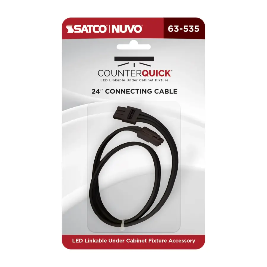 CounterQUICK 24-Inch Under Cabinet Link Cable in Black - Image 2