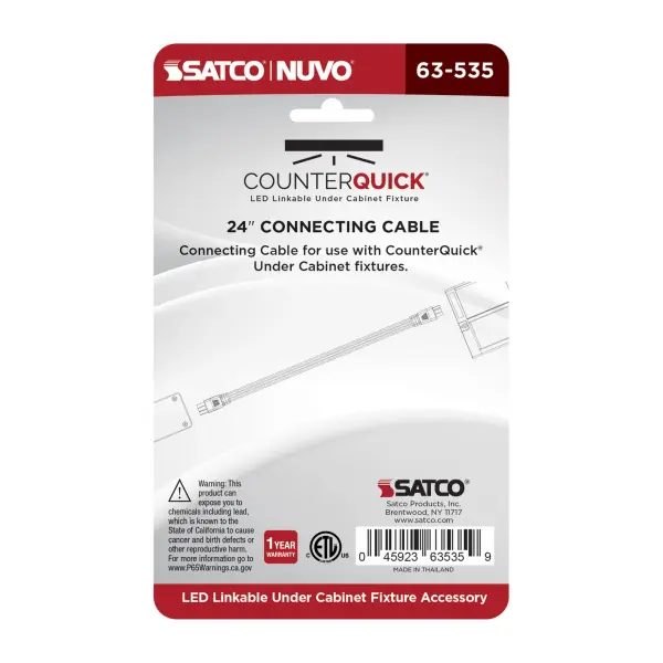 CounterQUICK 24-Inch Under Cabinet Link Cable in Black - Image 3