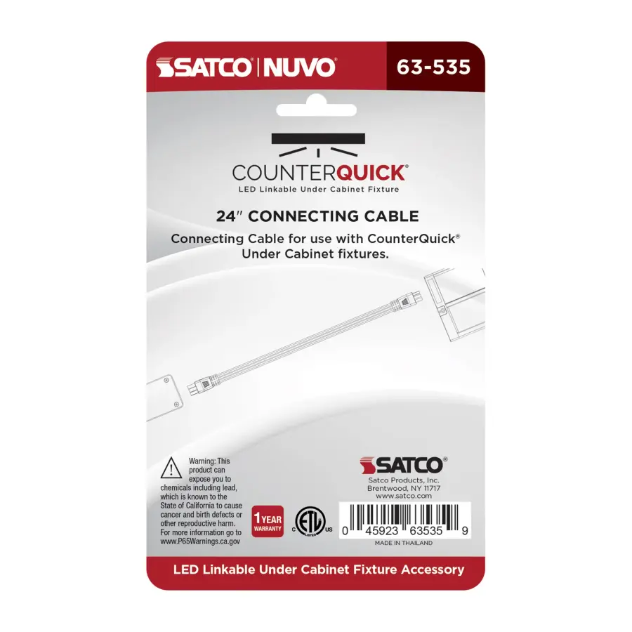 CounterQUICK 24-Inch Under Cabinet Link Cable in Black - Image 3