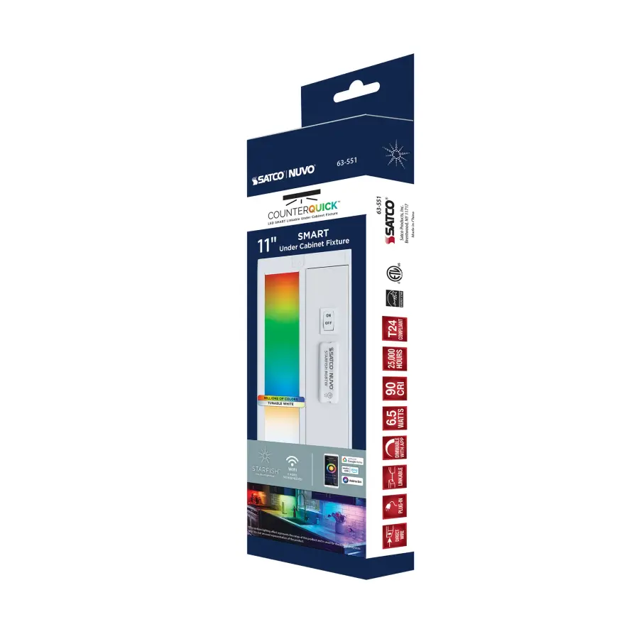 Starfish Smart RGB Under Cabinet Light - 11 Inch - Image 24