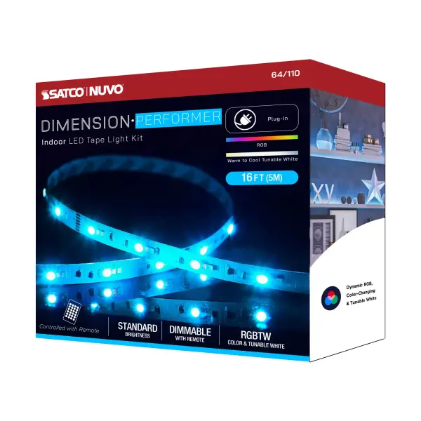 Dimension Performer RGB + Tunable White LED Tape Light - 16 ft. - Image 16