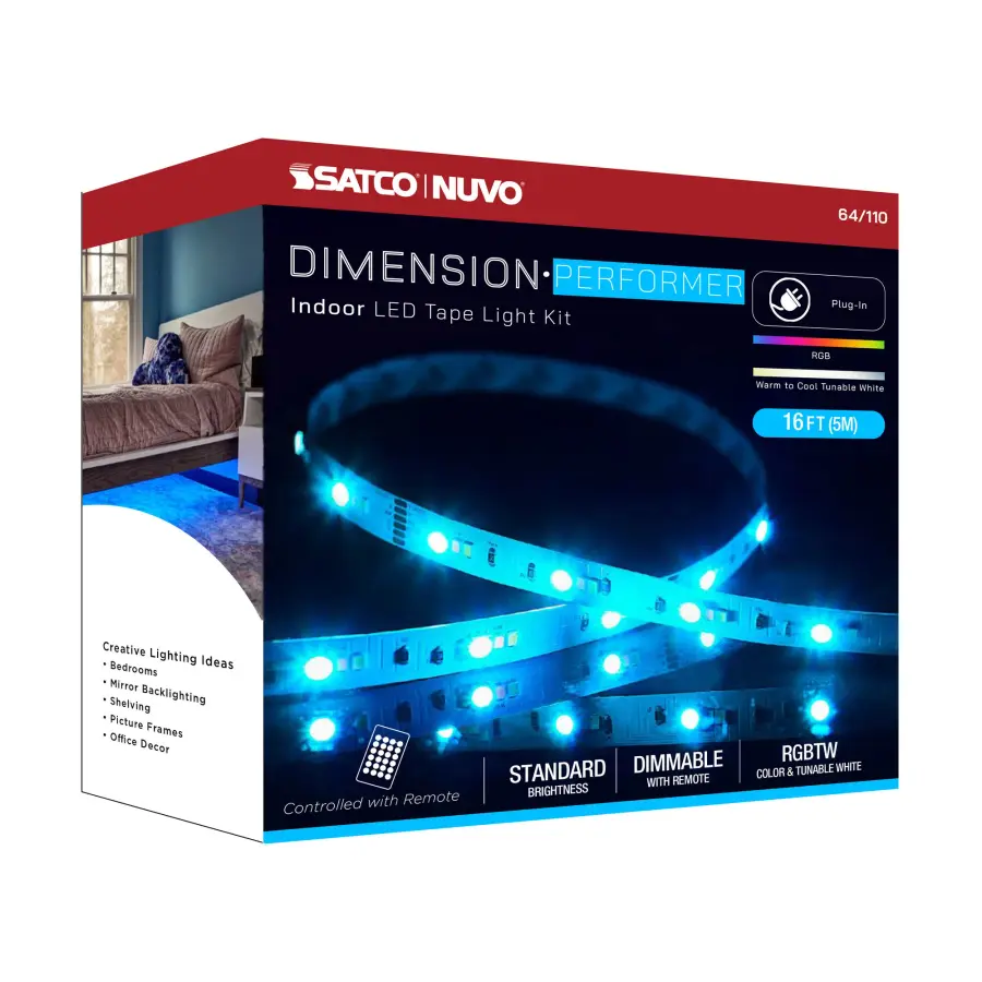 Dimension Performer RGB + Tunable White LED Tape Light - 16 ft. - Image 17