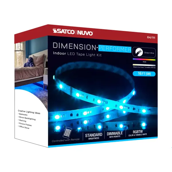 Dimension Performer RGB + Tunable White LED Tape Light - 16 ft. - Image 17