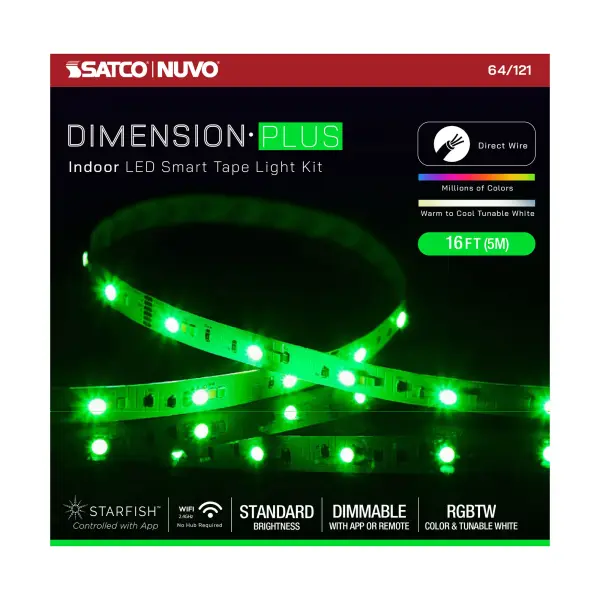 Dimension Plus RGB Tunable White Tape Light - 16 ft - Image 13