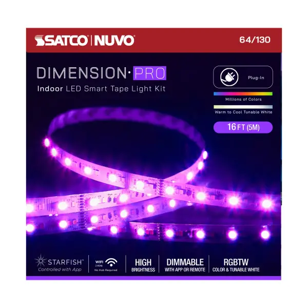 Dimension Pro RGB + Tunable White Smart Tape Light - 16 ft - Image 11