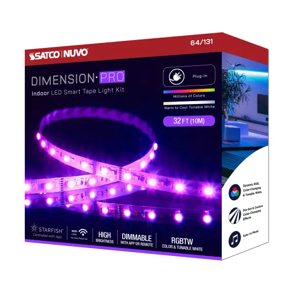 Dimension Pro RGB + Tunable White Smart Tape Light - 32 ft - Image 15