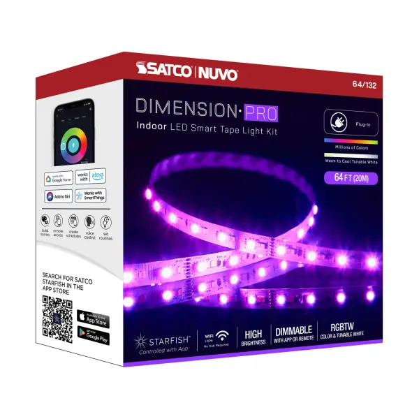 Dimension Pro RGB + Tunable White Smart Tape Light - 64 ft - Image 16