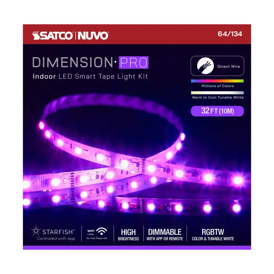 Dimension Pro RGB + Tunable White Smart Tape Light - 32 ft - Image 11
