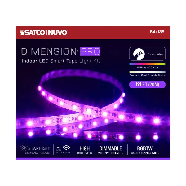Dimension Pro RGB + Tunable White Smart Tape Light - 64 ft - Image 11