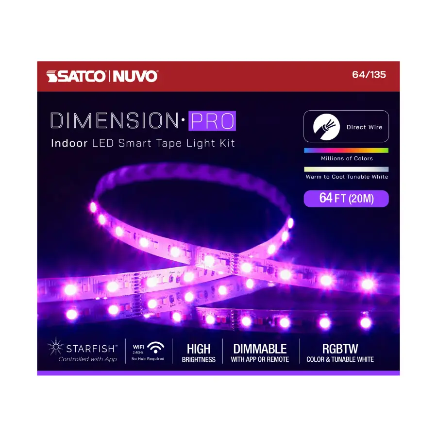Dimension Pro RGB + Tunable White Smart Tape Light - 64 ft - Image 11