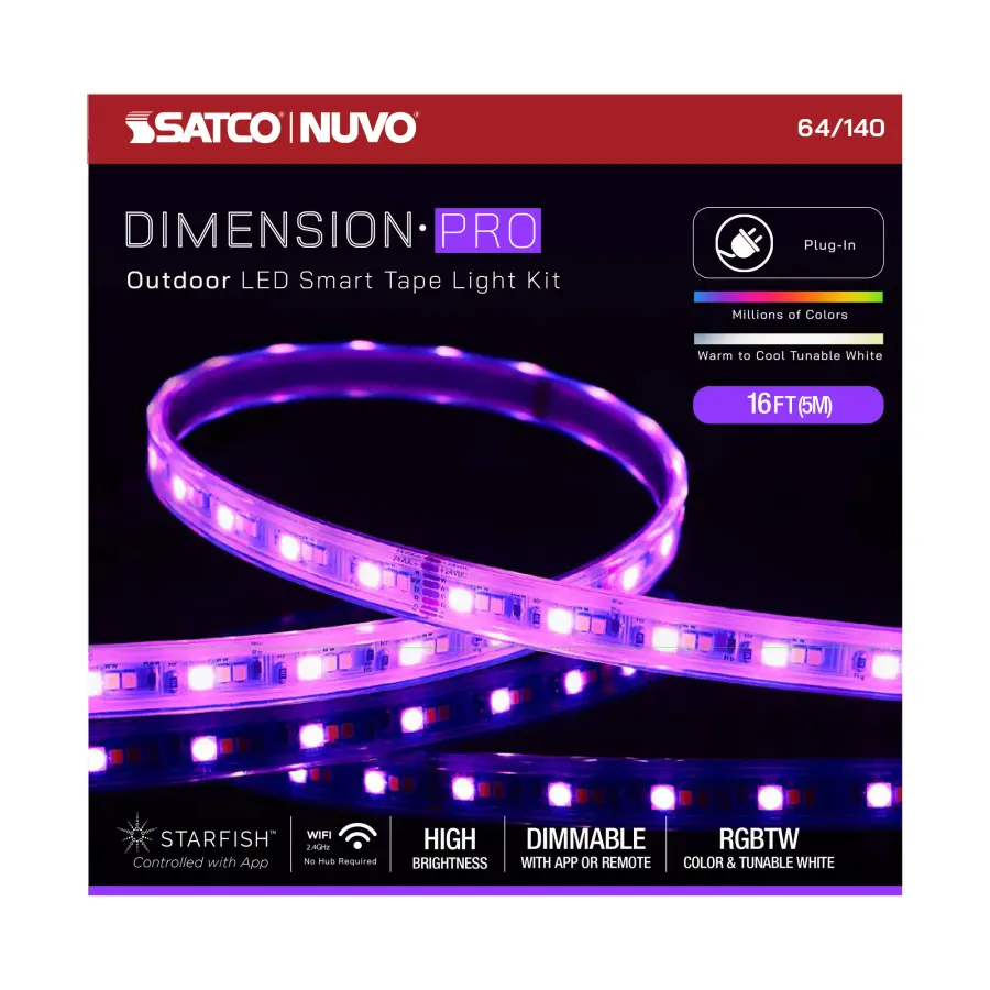 Dimension Pro RGB + Tunable White Smart Tape Light - 16 ft - Image 11