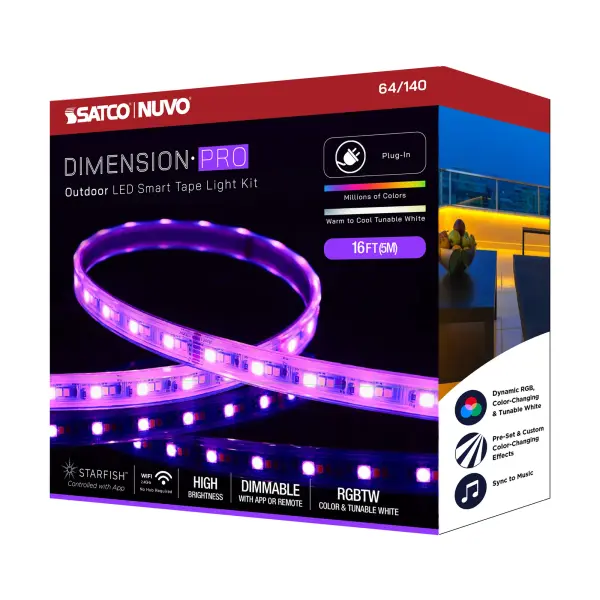 Dimension Pro RGB + Tunable White Smart Tape Light - 16 ft - Image 15