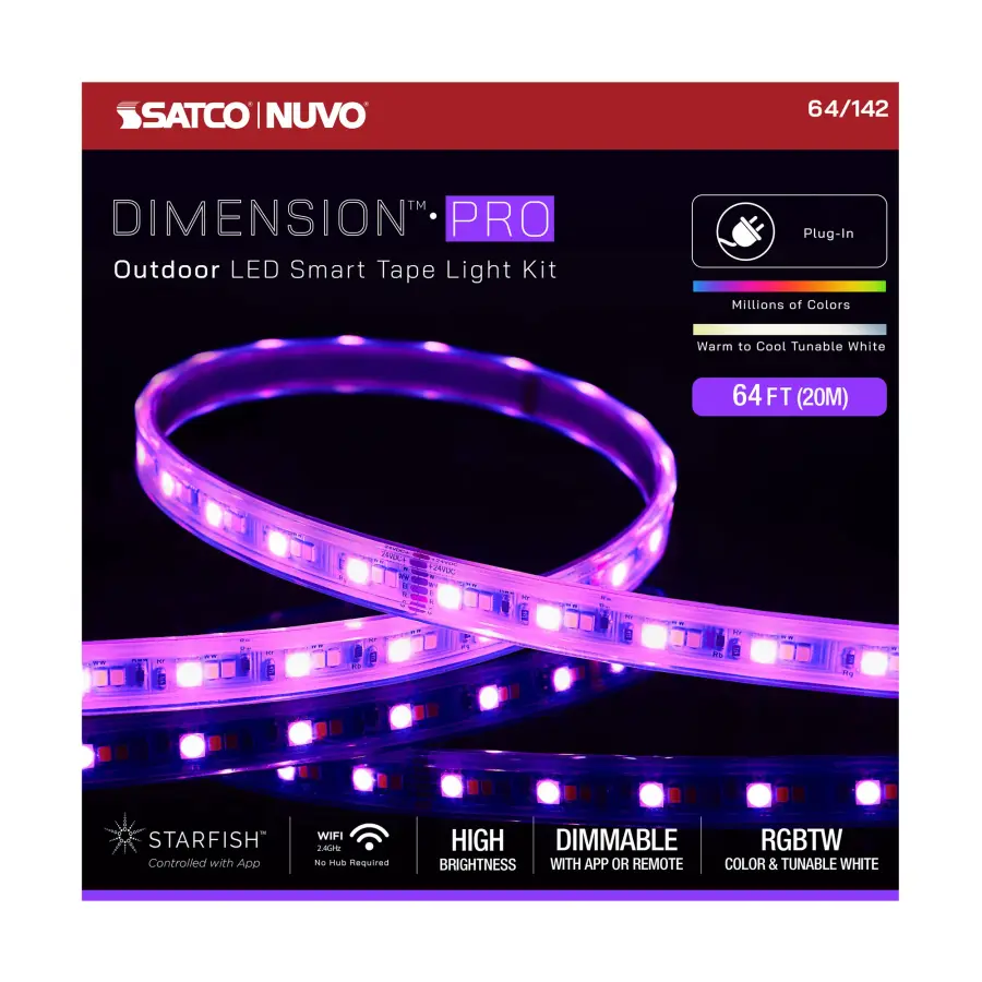 Dimension Pro RGB + Tunable White LED Tape Light - 64 ft - Image 11