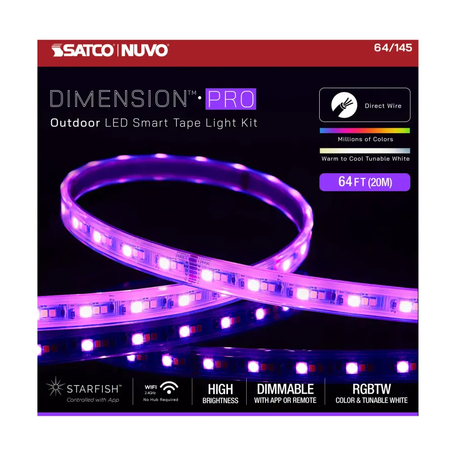 Dimension Pro RGB + Tunable White Tape Light - 64 ft - Image 10