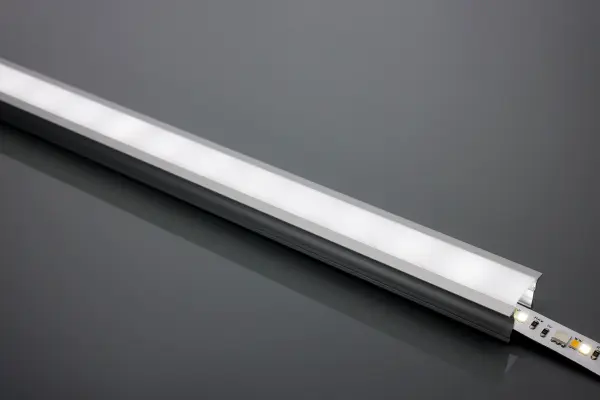 The Dimension Deep Well Recessed Tape Channel provides a clean, architectural solution for LED strip installations. At 16 feet, it offers extended coverage with a recessed profile that conceals tape light for professional results. - alternate view
