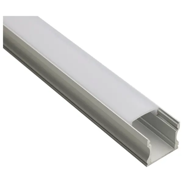 The Dimension Deep Well Tape Channel provides a sleek 16-foot aluminum housing for LED strip lights, creating seamless linear lighting with a recessed profile that conceals the tape for a polished look.