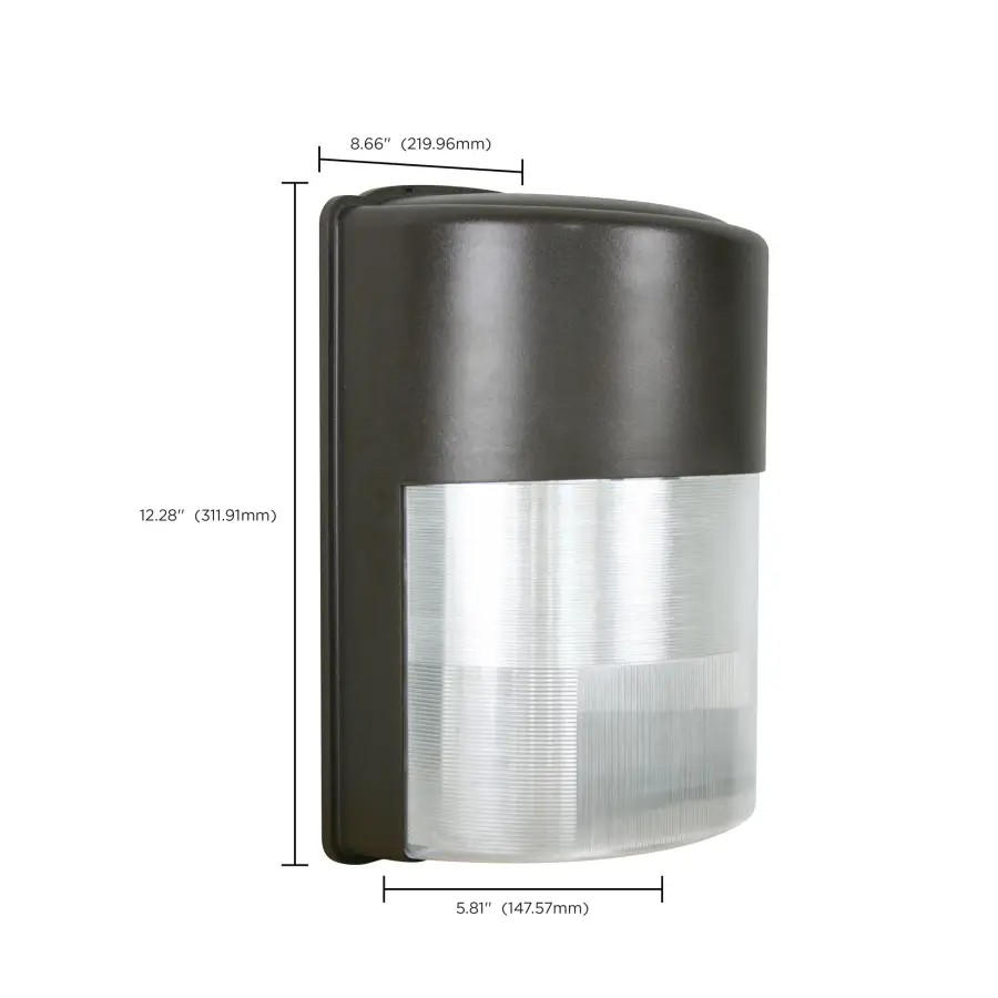 LED Entrance Wall Pack Light - 26W Bronze - Image 3