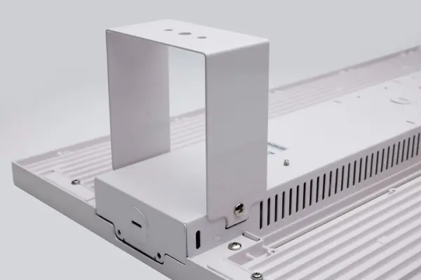 Professional-grade surface mount kit designed specifically for adjustable LED high bay fixtures. Provides secure ceiling attachment for commercial and industrial lighting installations. - alternate view